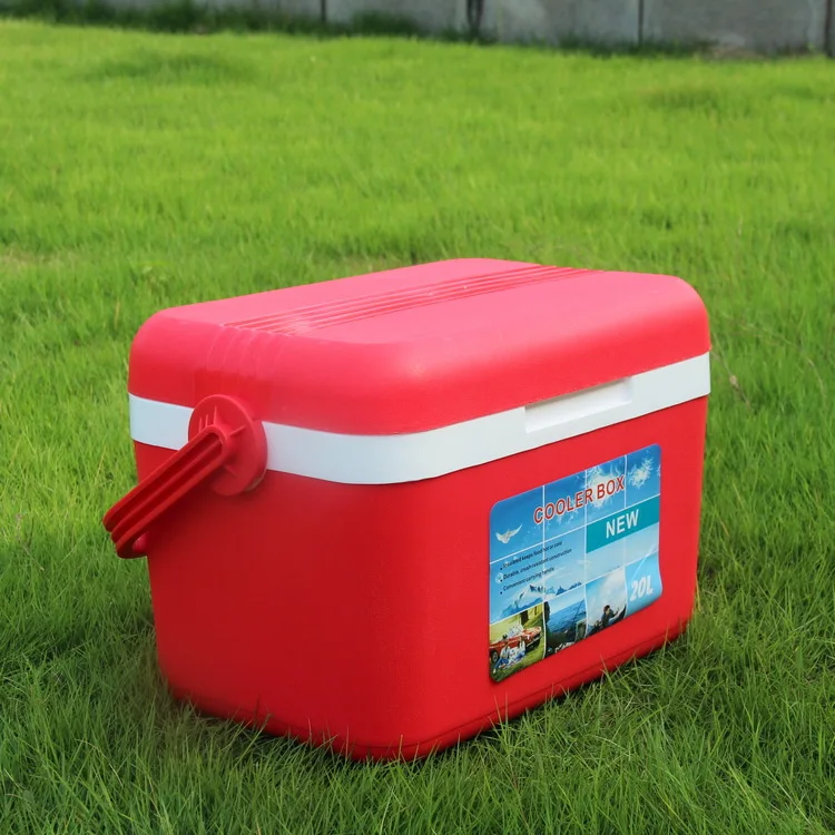 8L 20L 50L EPS Foam Plastic Picnic Ice Box Set Portable Food Beer Cans Cooler Box With Wheel