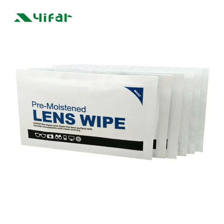  AIWINA изготовленный на заказ анти-туман предварительно влажный fasola zeiss одноразовый очиститель оптических линз влажные салфетки для очистки