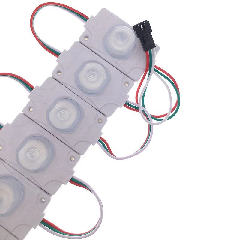 high power led module rgb 1.5w for advertising 5054 5v full color led module ws2811 led injection module