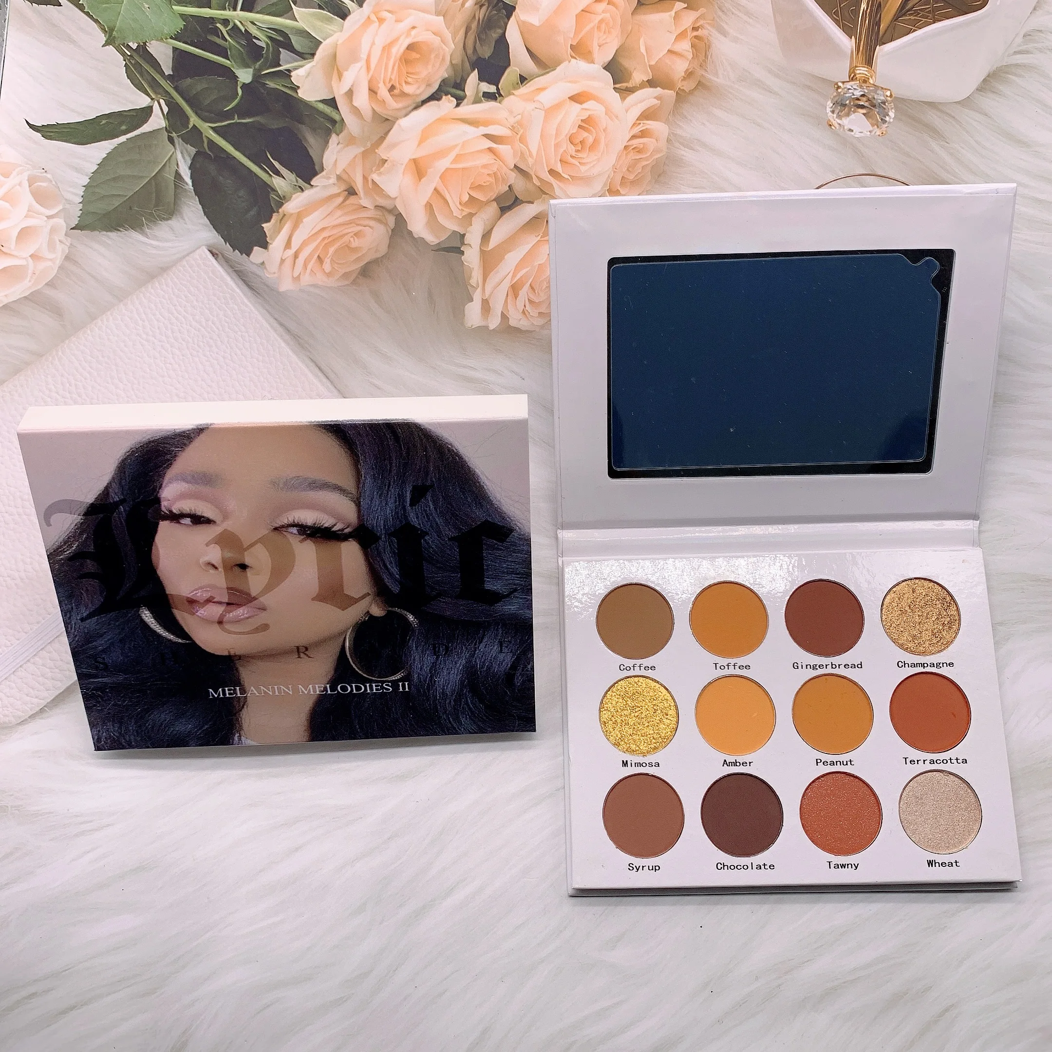 12C Matte Mineral Makeup Pigments Shimmer Powder for Eye Shadow Eyeshadow Glitter DIY Palette