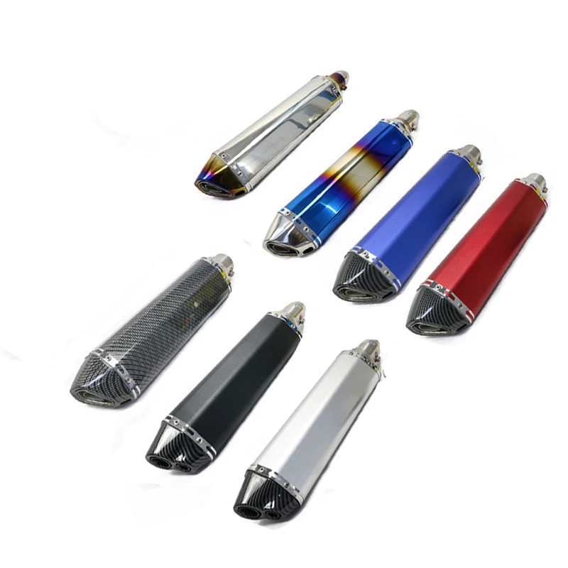 Universal stainless steel 470mm Motorcycle exhaust pipe silencer long muffler for For Yamaha TRACER 900 700 GT TRACER 900GT