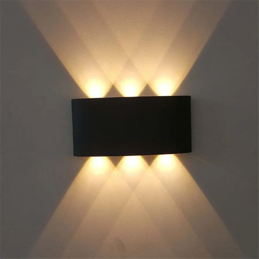 Nordic personality wall lamp 6W Waterproof Outdoor Garden Porch sconce lighting be in great demand No battery Wall-Mounted Lamp