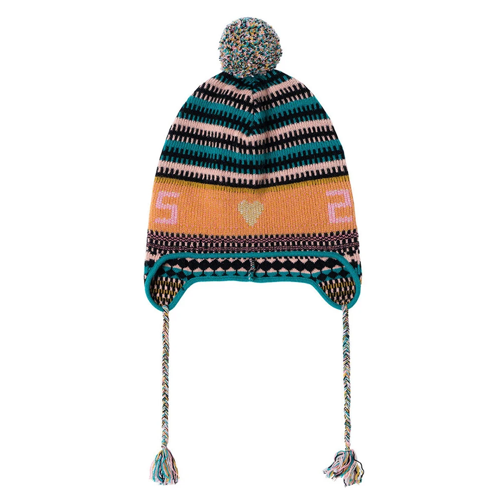 New warm and fashionable ear protection wool ball knitted hat