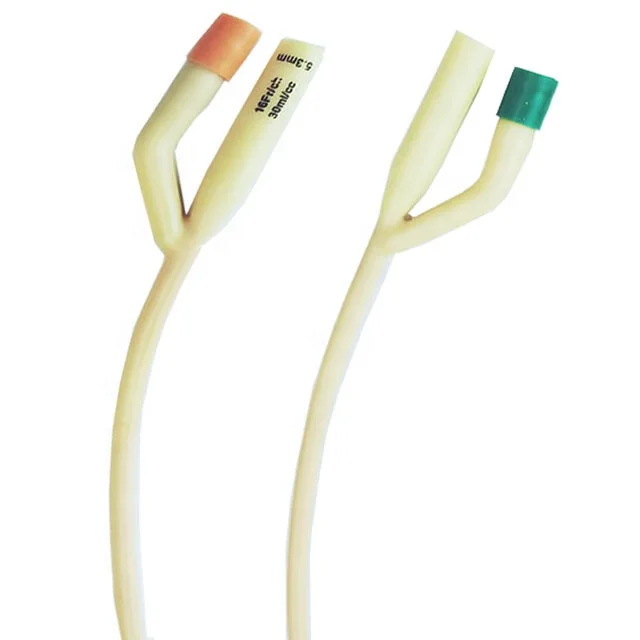 Латексный катетер Foley с силиконовым покрытием, китайский производитель лучших катетеров с 2013 года, сертификация CE, заводская цена