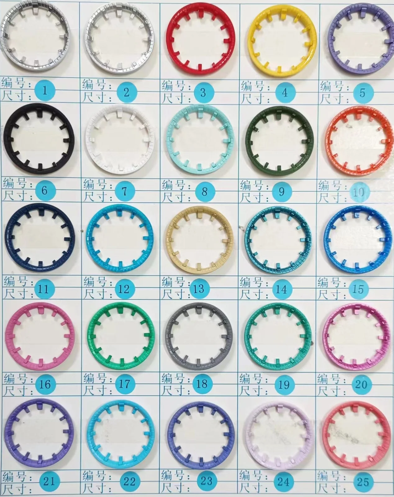 Wholesale Custom dial parts rainbow dial ring index marker for g shock