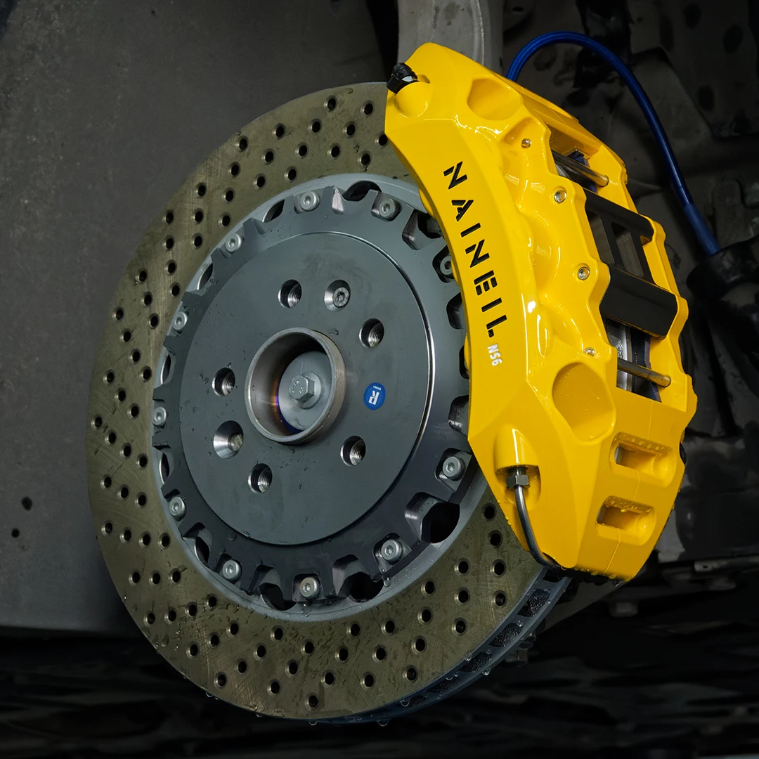 Naineil Upgrade Brake Systems Racing Forged 6 Pot Caliper 6 Piston 355mm 380mm Brake Discs Rotor Big Brake Kit