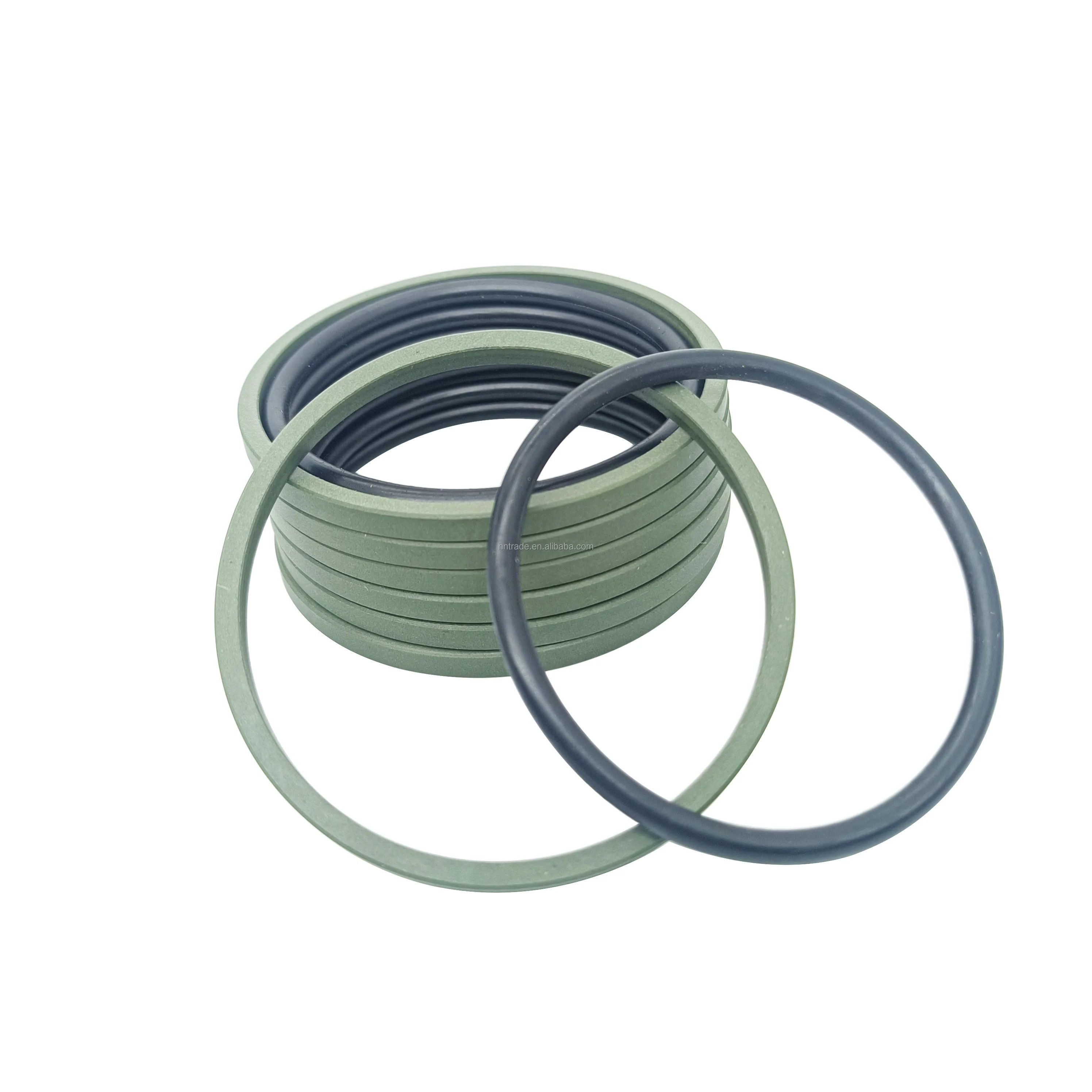 Hydraulic Cylinder Piston Rod STD OD Type NBR O-ring PTFE Filled Copper Powder Step Seal 25 * 35.7 * 4.2 Combination Seal