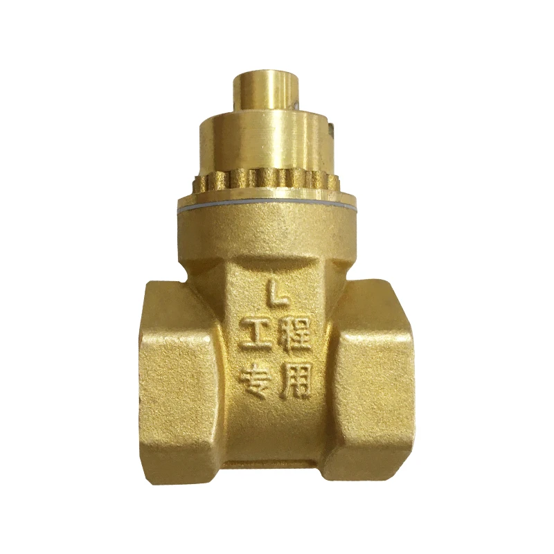 Brass solenoid lock gate valve with lock switch burglar proof gate valve tap key