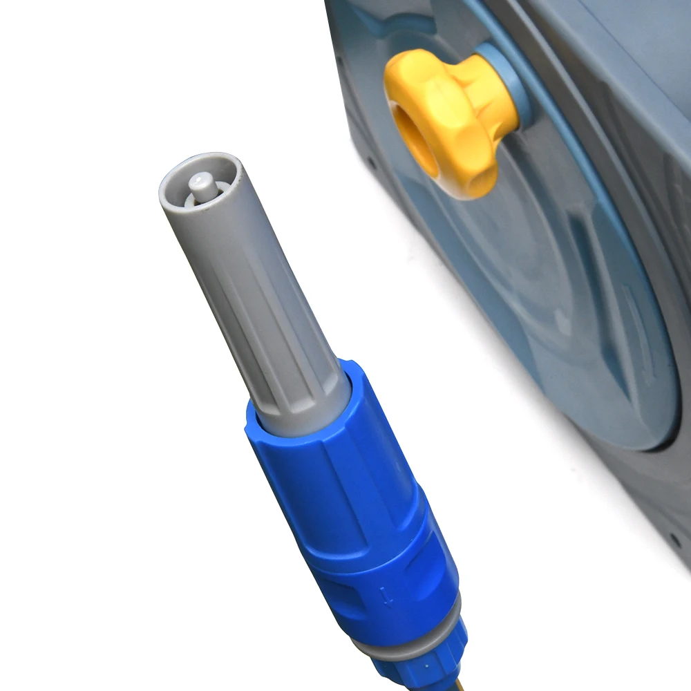 GARTENKRAFT Outdoor 7.5M/25Ft Mini Retractable Car Wash Hose Reel High Garden Water Hose Reel