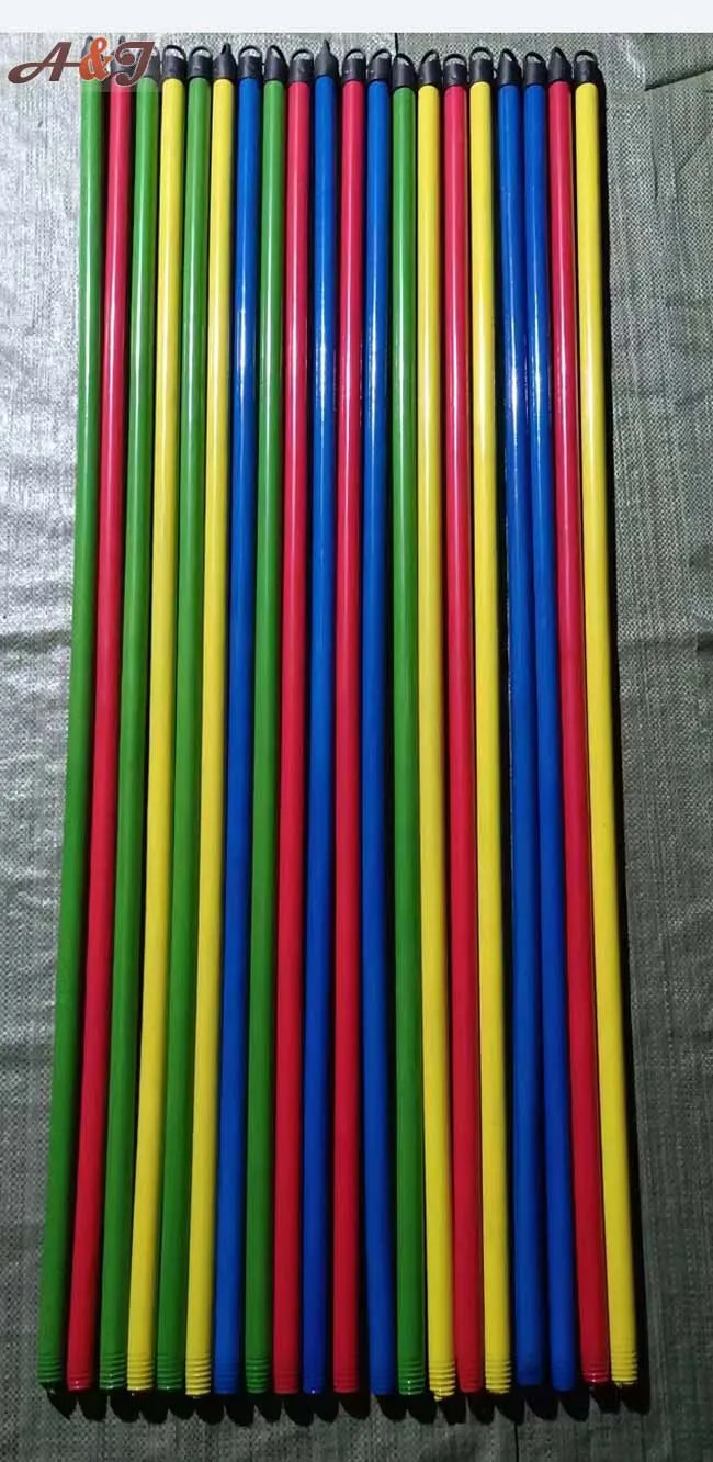 Factory Handle Mop Stick with Italian Thread Broomstick Usage Floor Cleaning Broom China High Quality Natural Wooden Broom