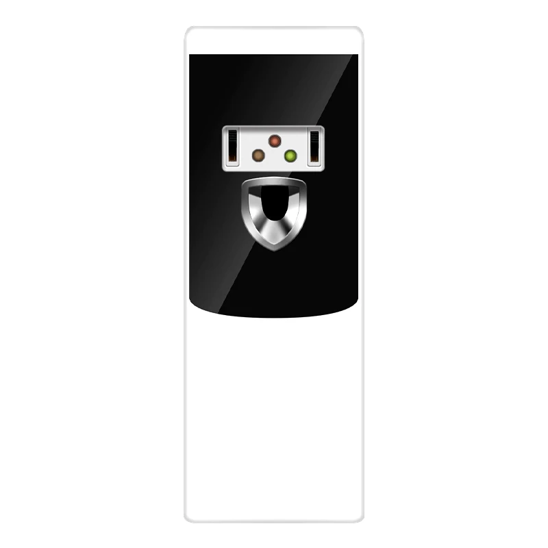 Wall mounted D battery AA battery operated aerosol automatic air freshener spray fragrance dispenser for hotel bathroom