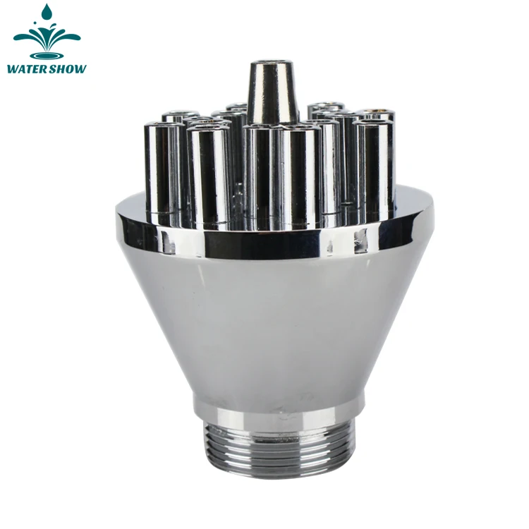 7M Height Straight Spray Fountain Nozzle Types 1.5Inch Cluster Fountain Nozzle
