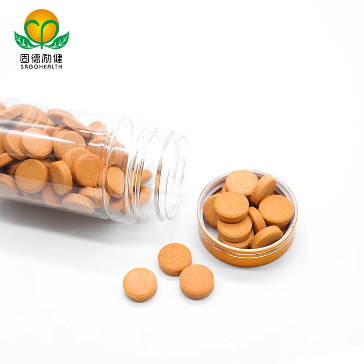 Immune System Booster Orange Flavor Pill 1500mg Chewable Vitamin C Tablet