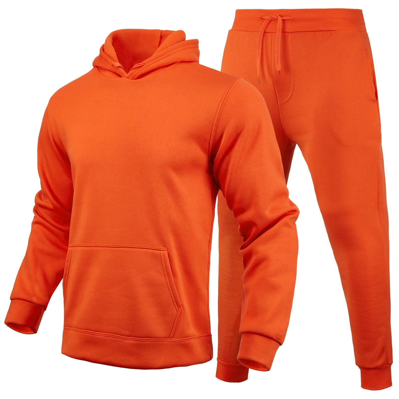 No MOQ Factory Wholesale plain color custom tech fleece tracksuit for men