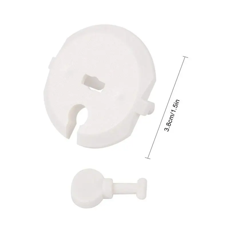 EU Plug Cover Plastic Baby Outlet Plug Covers Electric Safety Socket Protector with Lock
