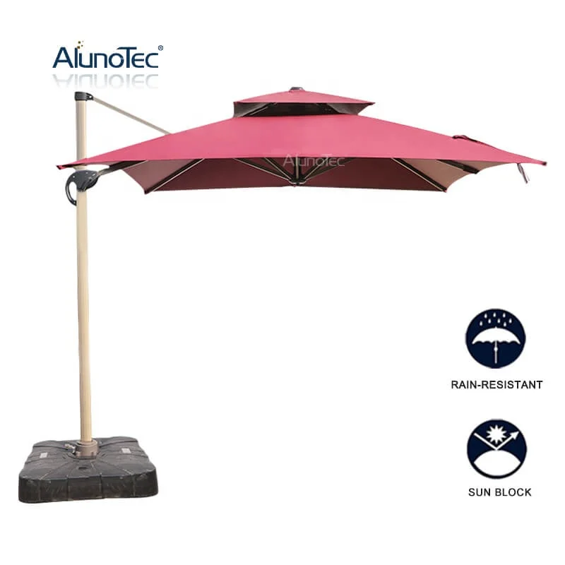 Wholesale Outdoor Villa Sun Courtyard Rome Parasol Outdoor Terrace Umbrellas Patio Designer Umbrella