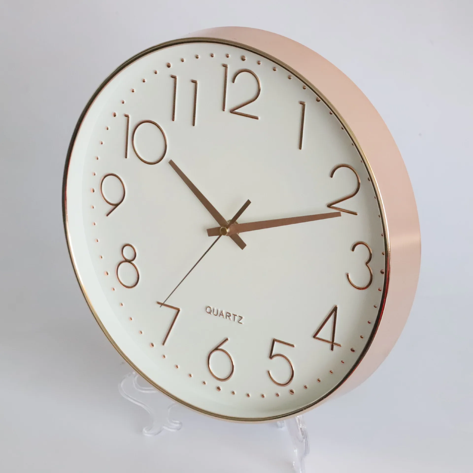 Modern Simple Brief Minimalist Clock Wall Decoration Wall Clocks Home Decor Single Face Cheap Plastic Wall Clock