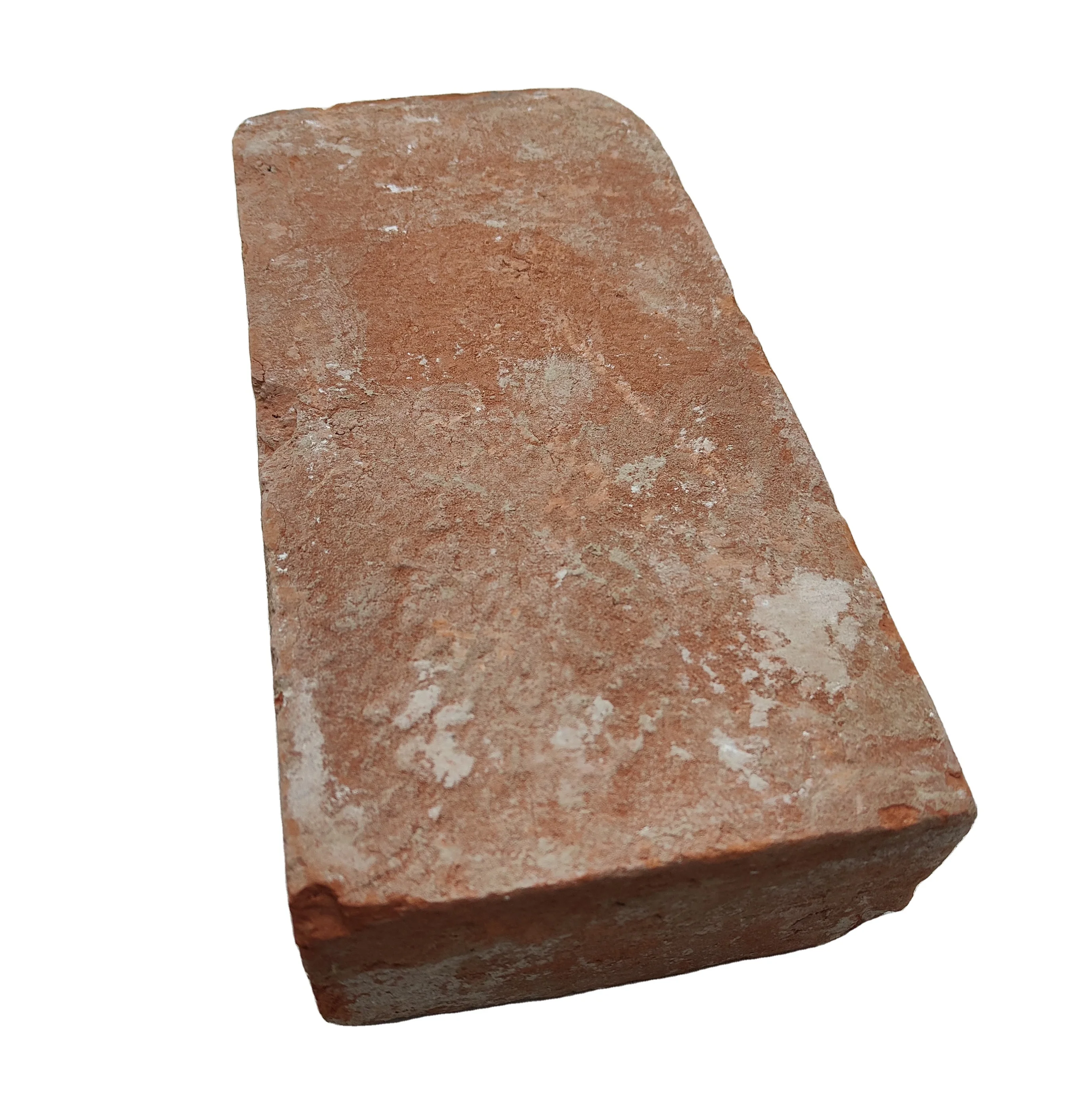 Old red recycled antique clay brick decorative brick building brick