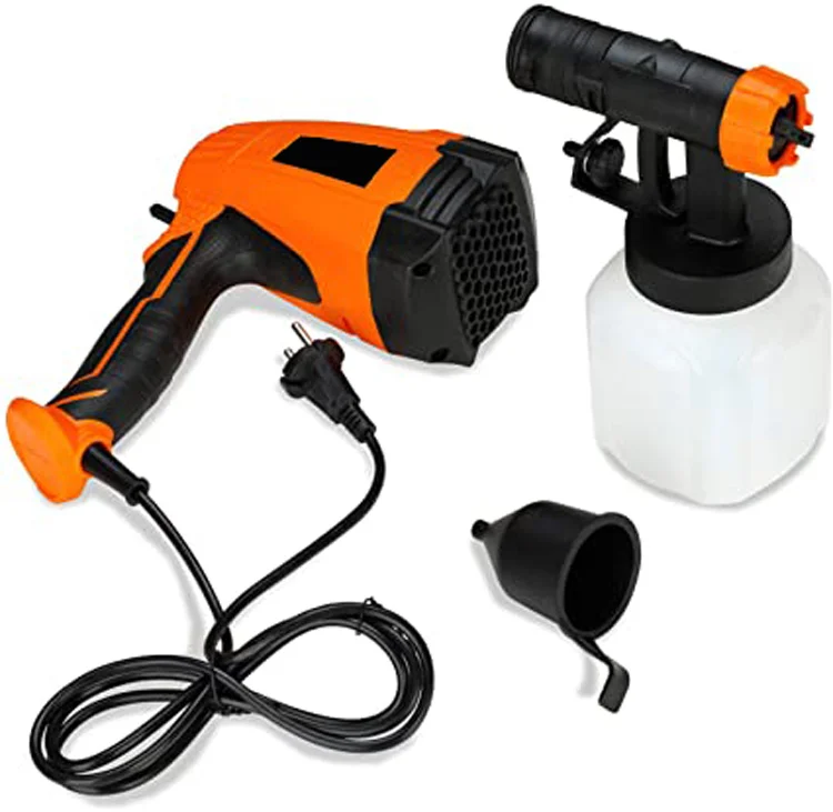 500W Electric Paint Spray Gun 800ml/min with 3 Spray Patterns  Fence Paint Sprayer