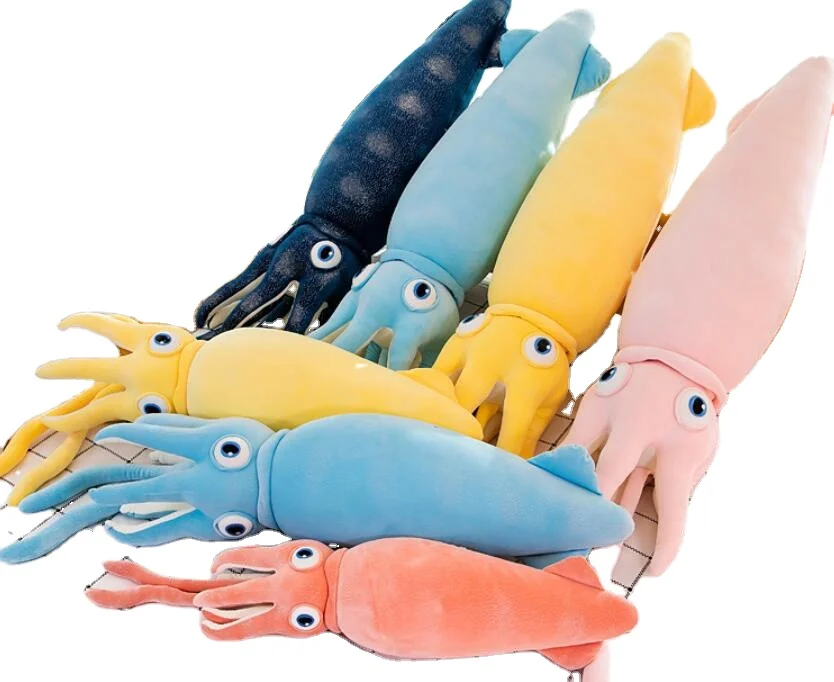 Giant Squid Stuffed Ocean Animal Pink Octopus Plush Toy
