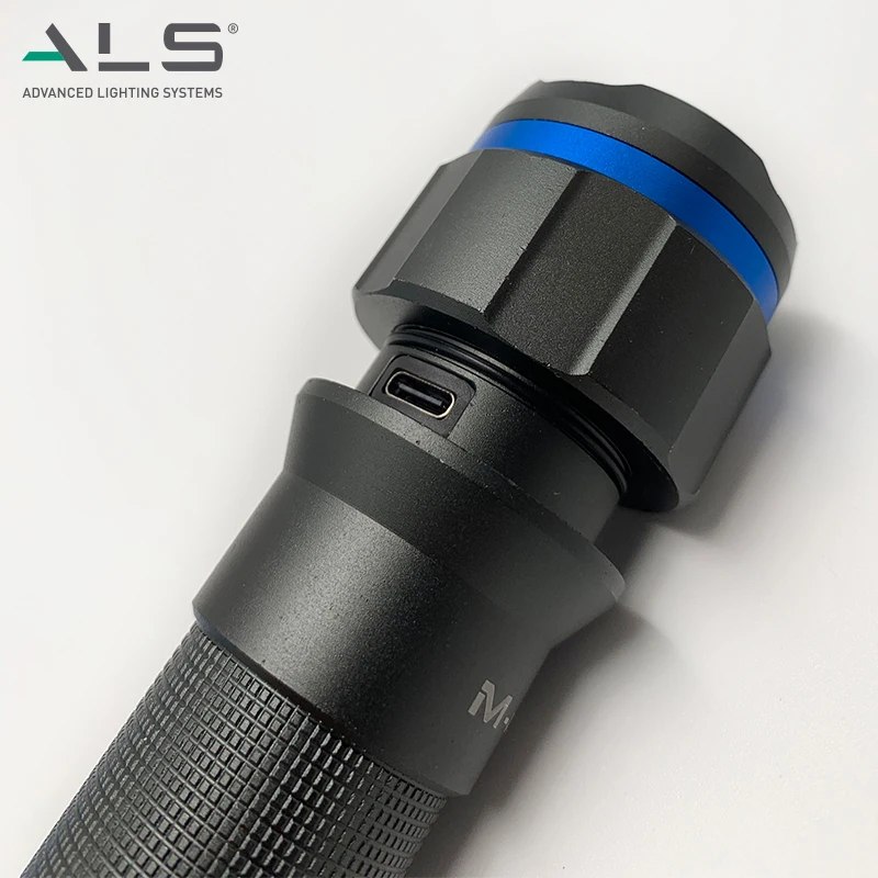 ALS 800lm flashlight led Dustproof Waterproof Portable Camping Outdoor USB Type-C Rechargeable Powerful LED Torch Flashlight por