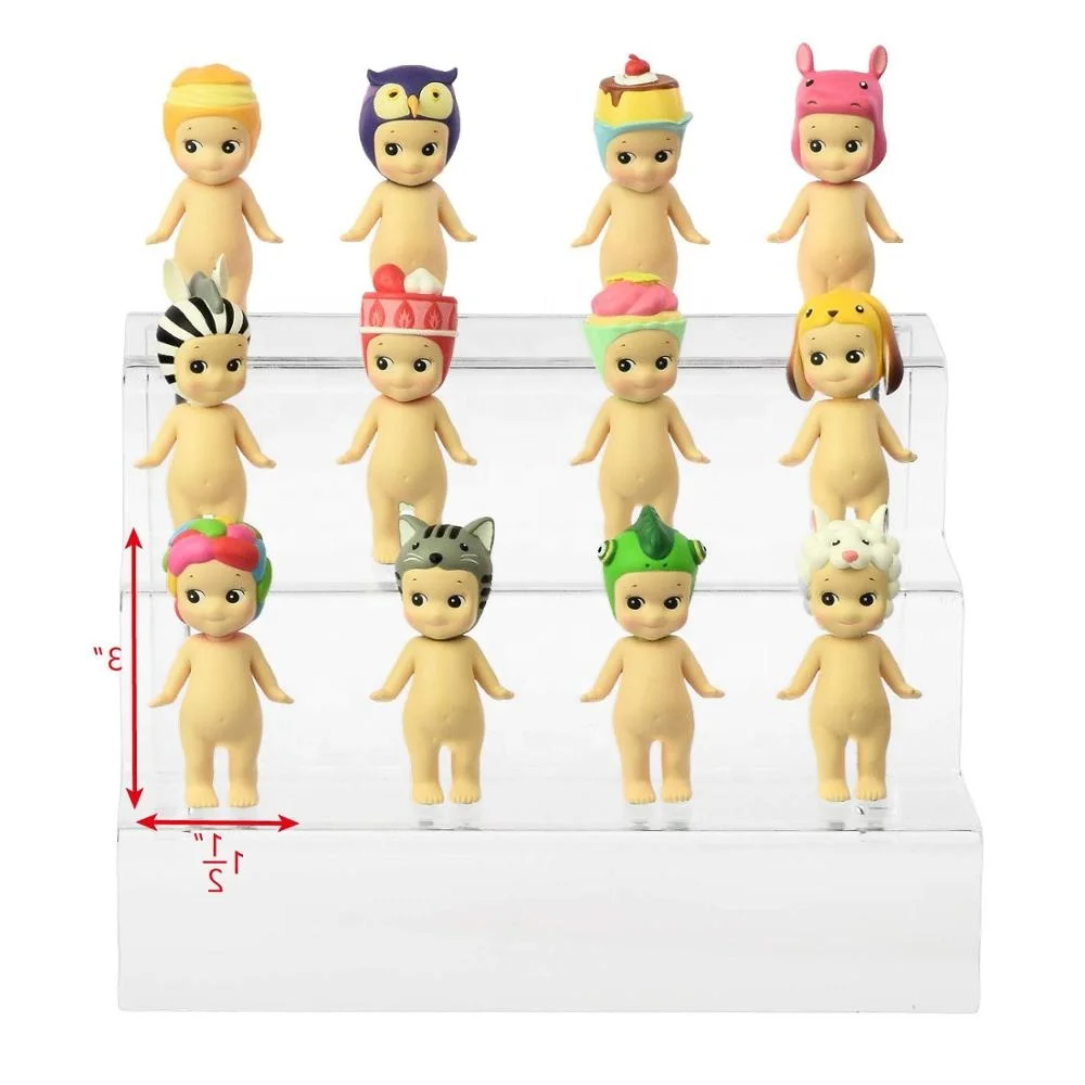Bubble Mart Product Acrylic Display Stand Blind Box Display Riser Multi-layer Hand Show Display Doll Show Rack