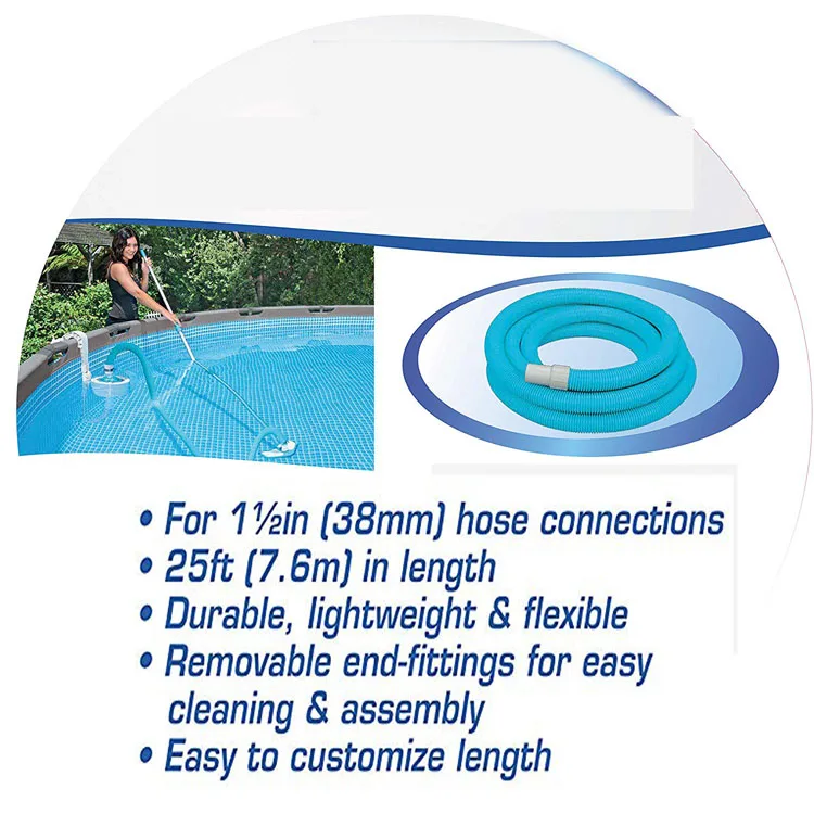 Recreation Corp N/AA Hose for Pool Filters, 1.5in X 25ft hose vacuum cleaner