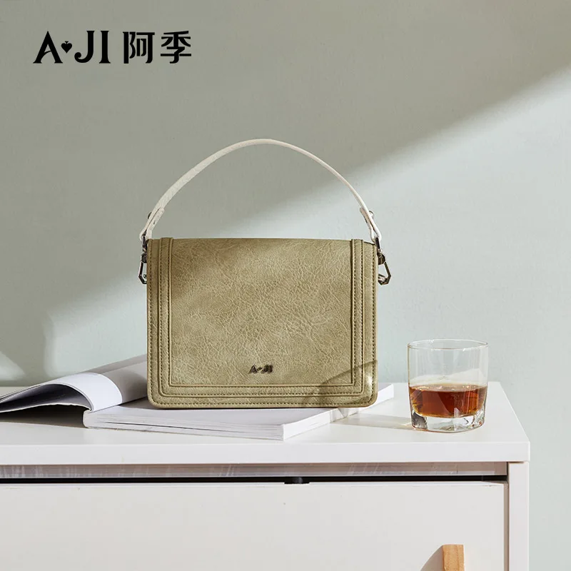 Brown popular jelly bag trendy sling bag crossbody leather handbag women sling bag
