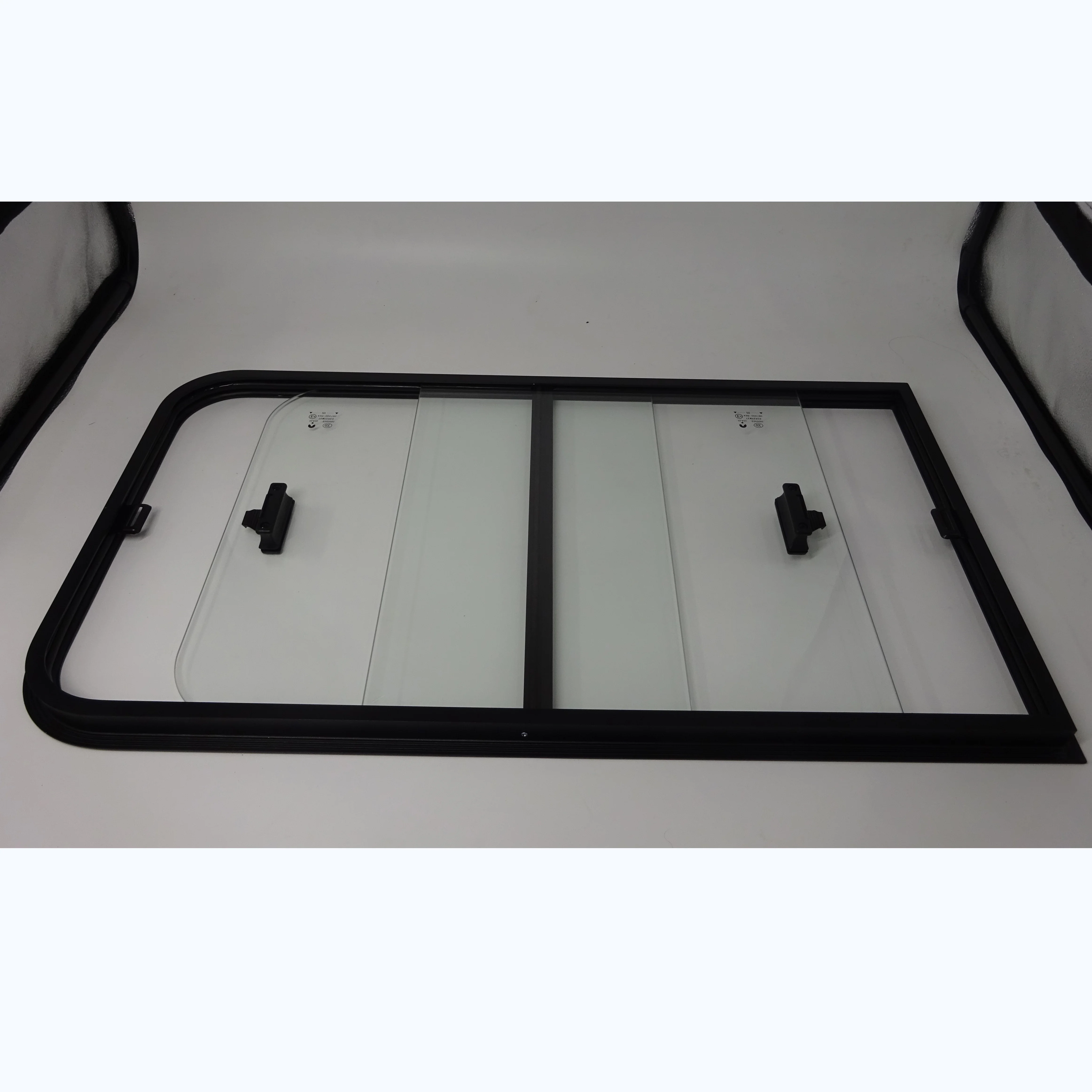 Factory Direct Sale  Bus Sliding Windows Car Windows With Aluminum Frame For Light Passenger