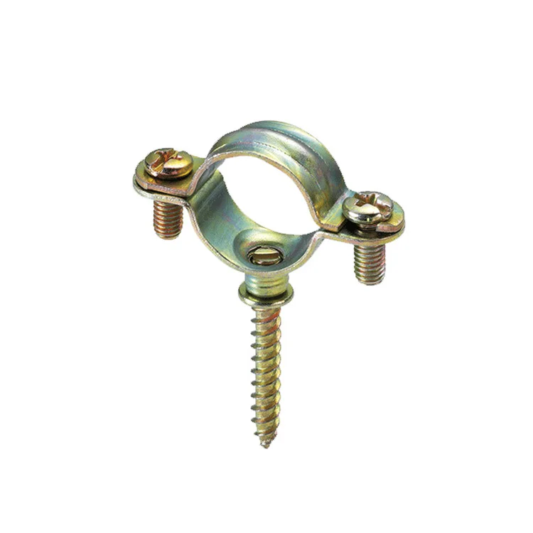M6 M7 Pipe Clamp With Screws Industry Pipe Clamp Zinc Plated Pipe Clamp