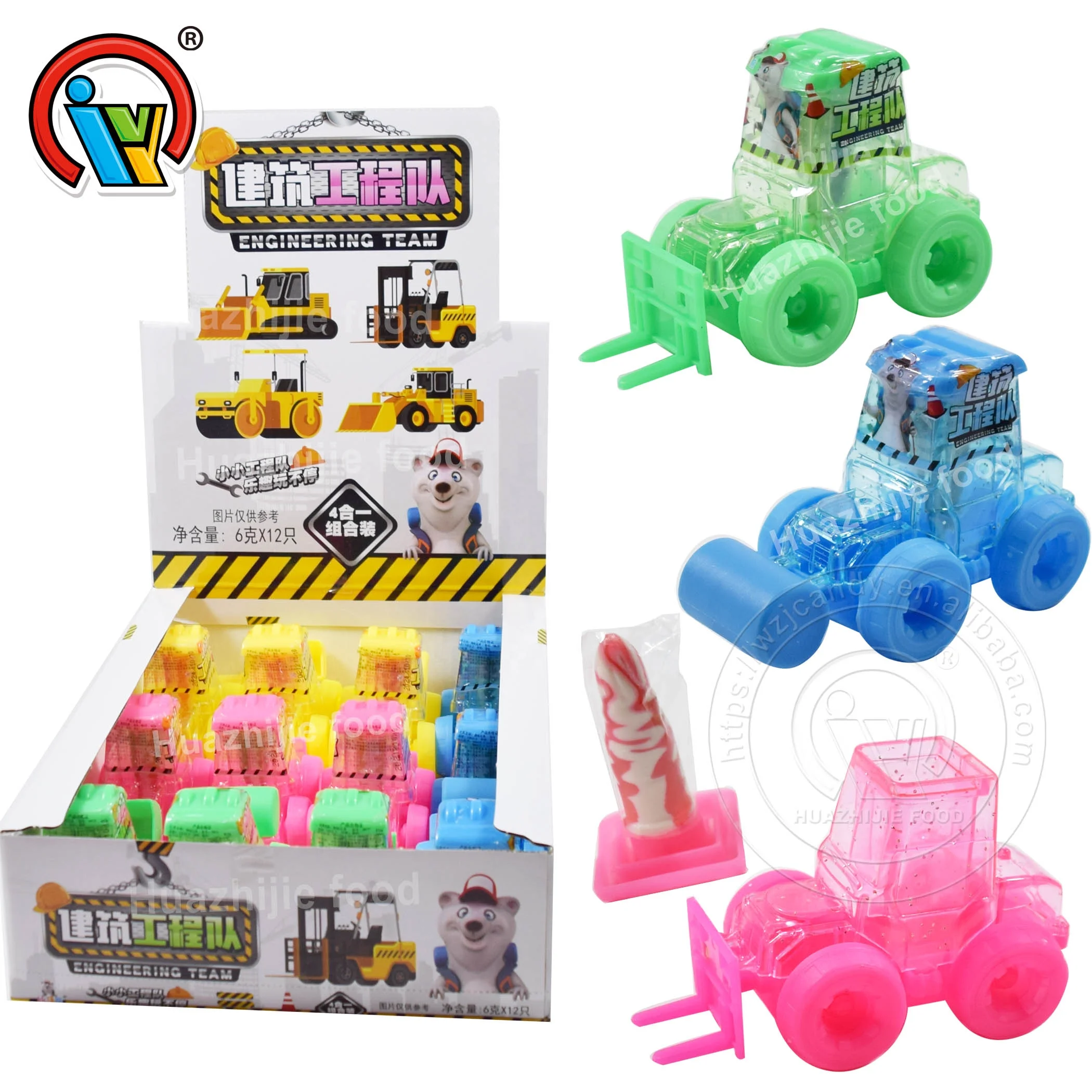 Truck toy candy with lollipop hard candy car toy with candy for kids