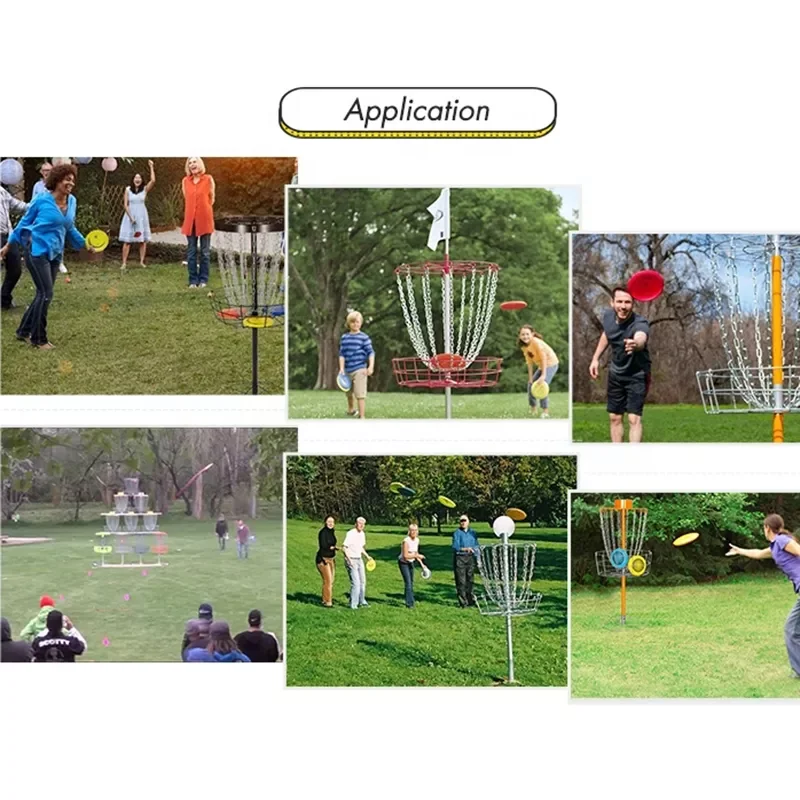 Amazon Hot Selling Outdoor Leisure Game Family Exercise Metal Flying Disc Golf Goal Targer Basket