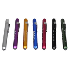 Doctors Nurse Aluminum Alloy Pen Torch Examination Penlight Pupil Gauge Medical LED Pen Light