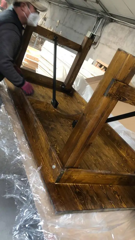 Складной стол из массива сосны для свадьбы банкета вечеринки