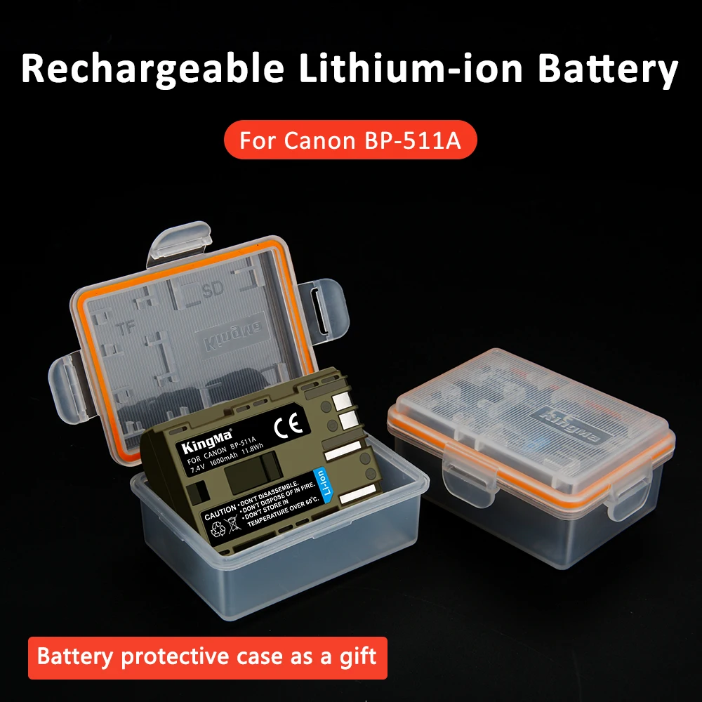KingMa rechargeable Replacement BP-511 Battery For Canon EOS 5D 10D 20D 20Da 30D 40D 50D 300D