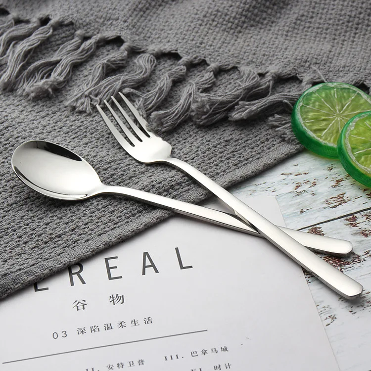 
Cheap Modern Silver Stainless Steel Metal Dinner Fork Salad Cakes Fruit forks 