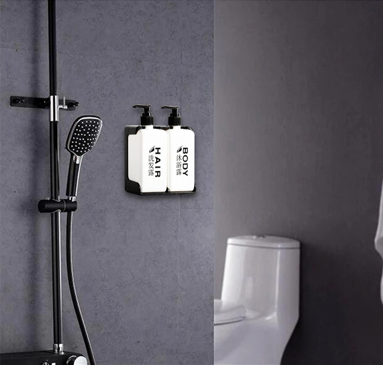 Hotel  Soap Pump Bottle Holder Dispenser Wall Mounted Bracket