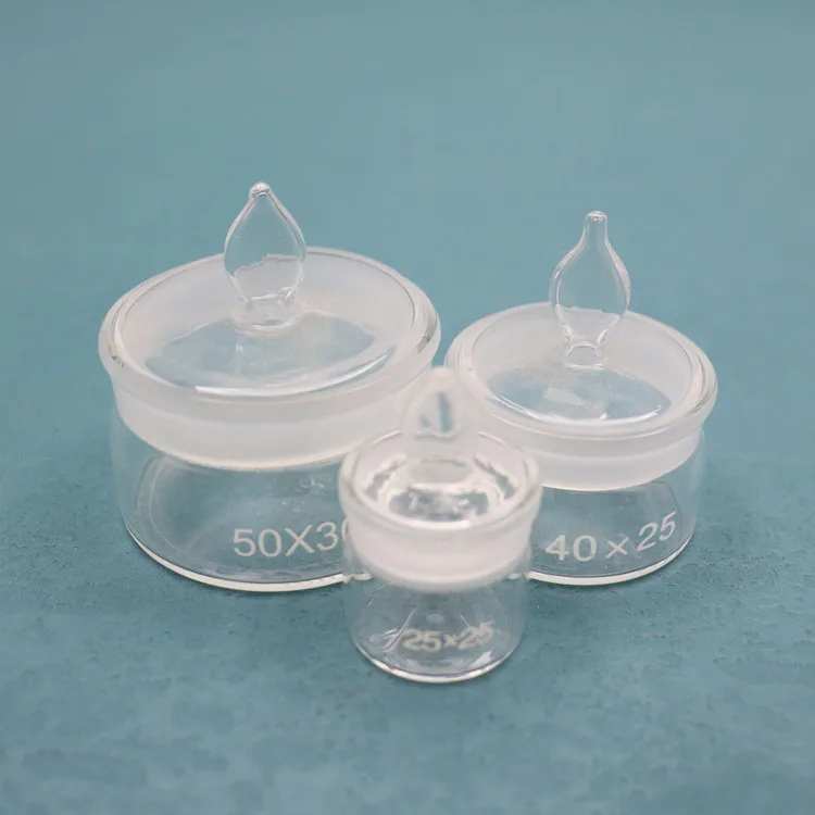 Factory best-selling laboratory glassware - Transparent low height weighing bottles