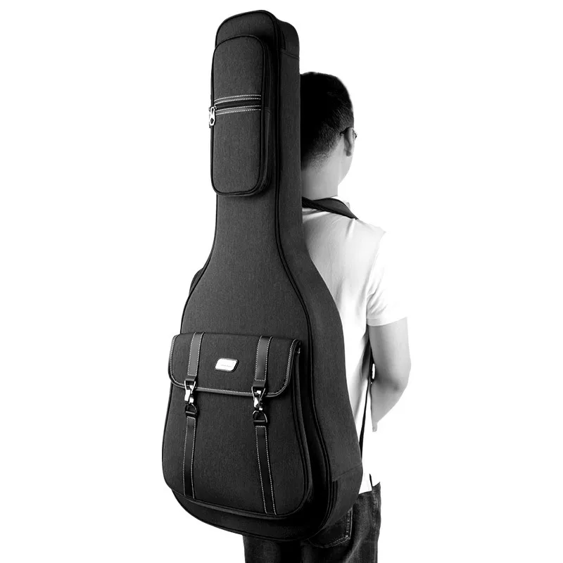 Customize Acoustic Guitar Case Bag folk Bass Guitar Gig Musical Bag With Adjustable Shoulder Strap