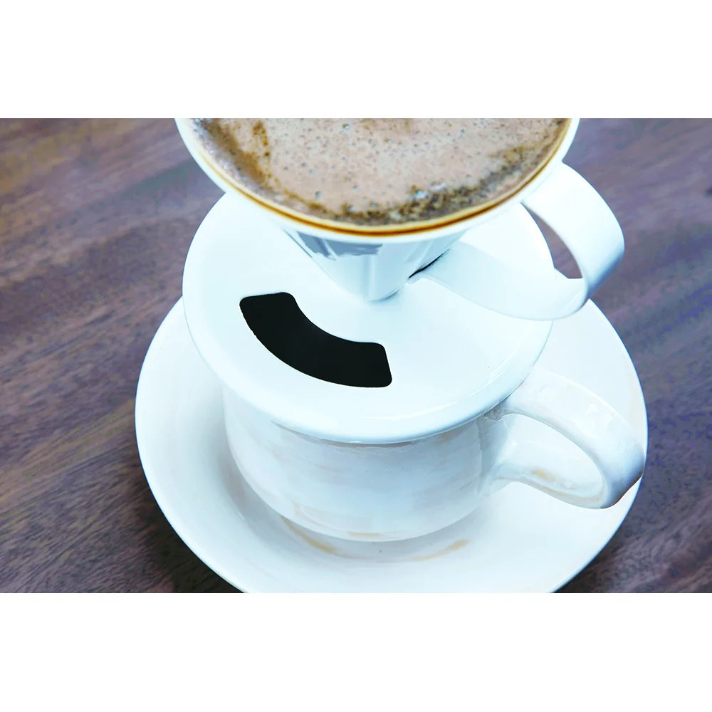 Japanese High Quality Enameled Cone Shaped Pour Over Coffee Dripper