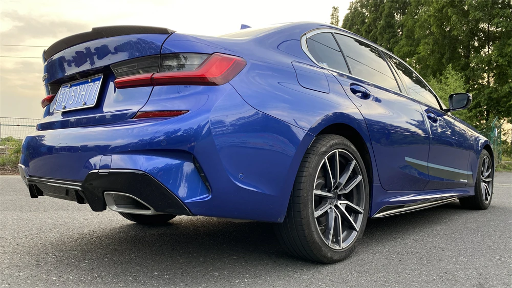 Hot selling M4 style rear body kit for BMW G20 2019-2022 3 series gloss black spoiler car