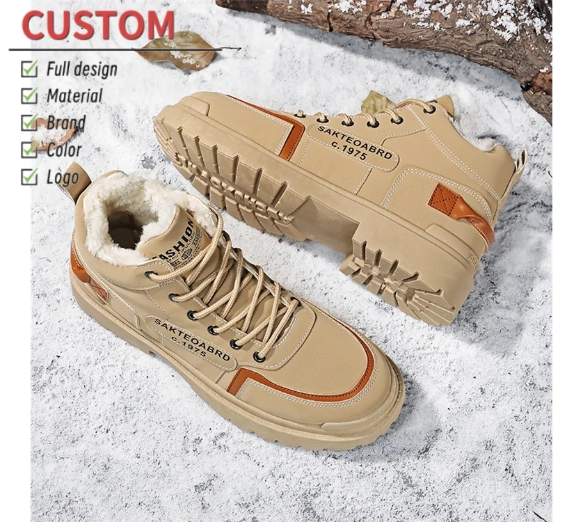 Outdoor Casual Men Running Shoes Winter Sneaker Cotton Fabric TPU 2165 2023 Sport Hot Sell Anti-slip Wear-resistant Skate Canvas