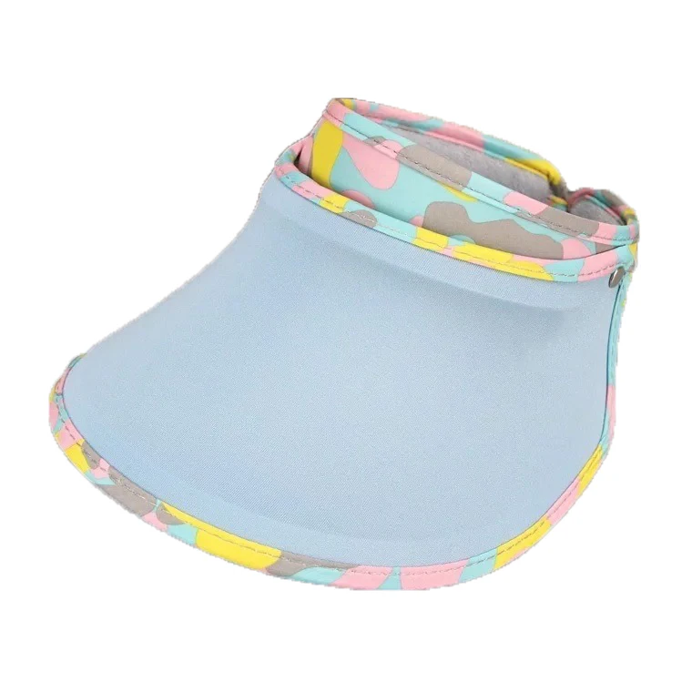 Wholesale manufacturer custom promotion outdoor fashion wide brim sun visor hat with stock