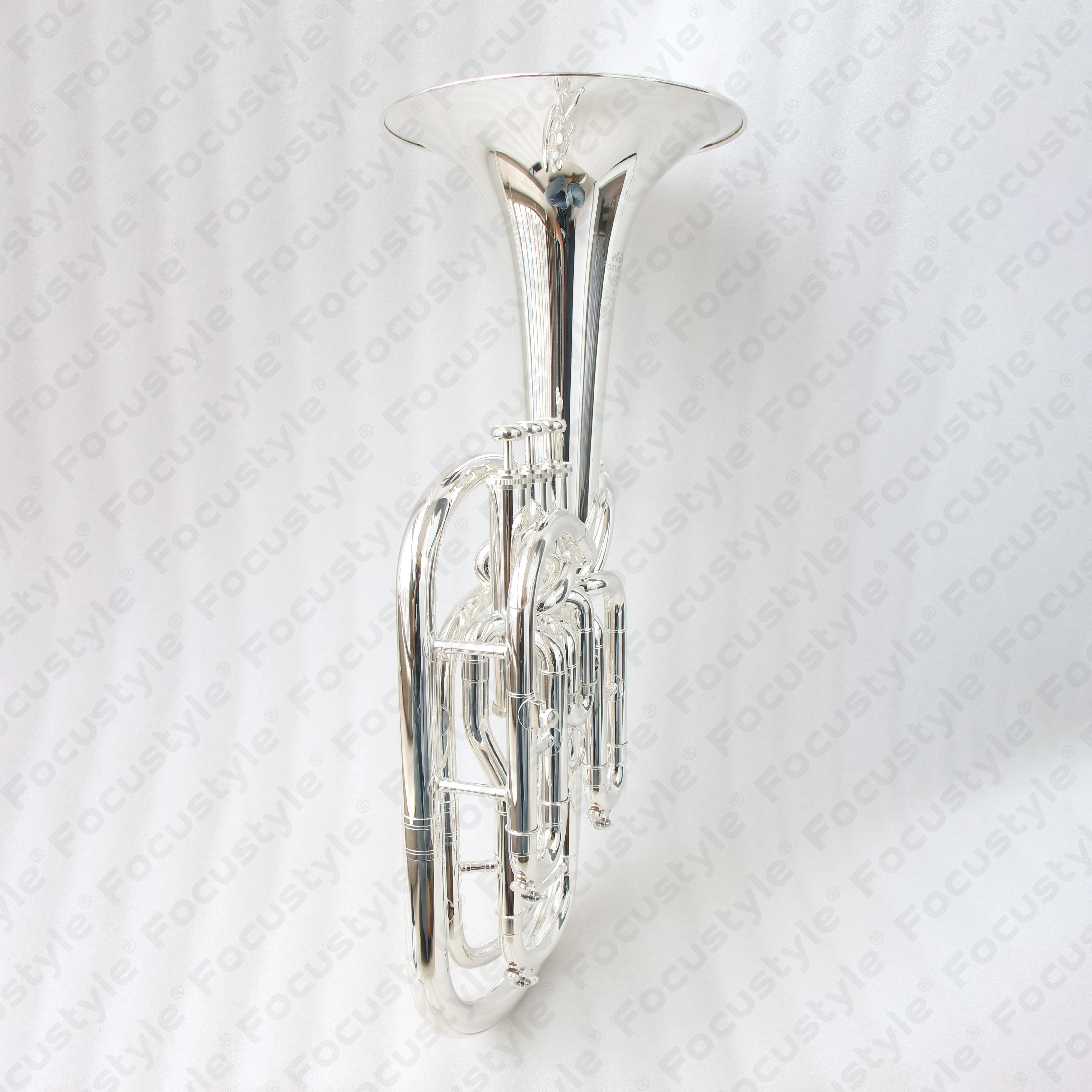 High quality euphonium professional Silver piston valves compensating baritone horn for sale with case bag and accessories