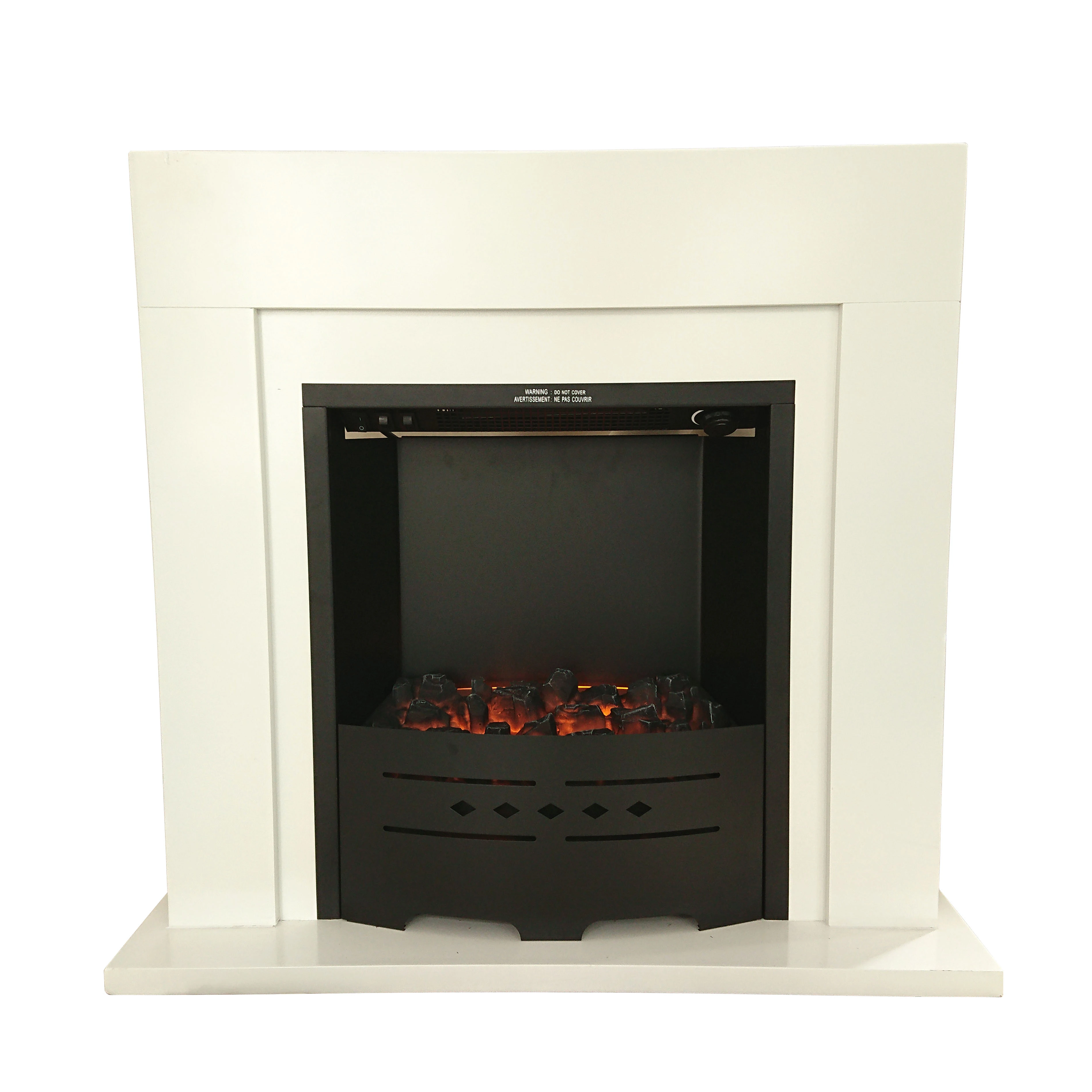 Home Decor LED Electric Wall Mounted Fireplace Heater With Remote Control