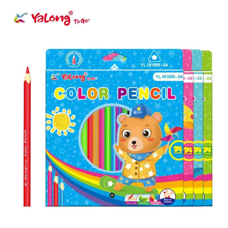 Best Selling 12 Colors PENCIL Professional Soft Core Colored Pencils For Adult Kids drawing