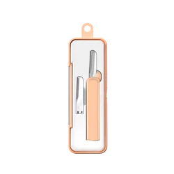 private label low MOQ Replaceable Japanese blade retractable eyebrow trimmer high quality eyebrow razor for ladies shaving