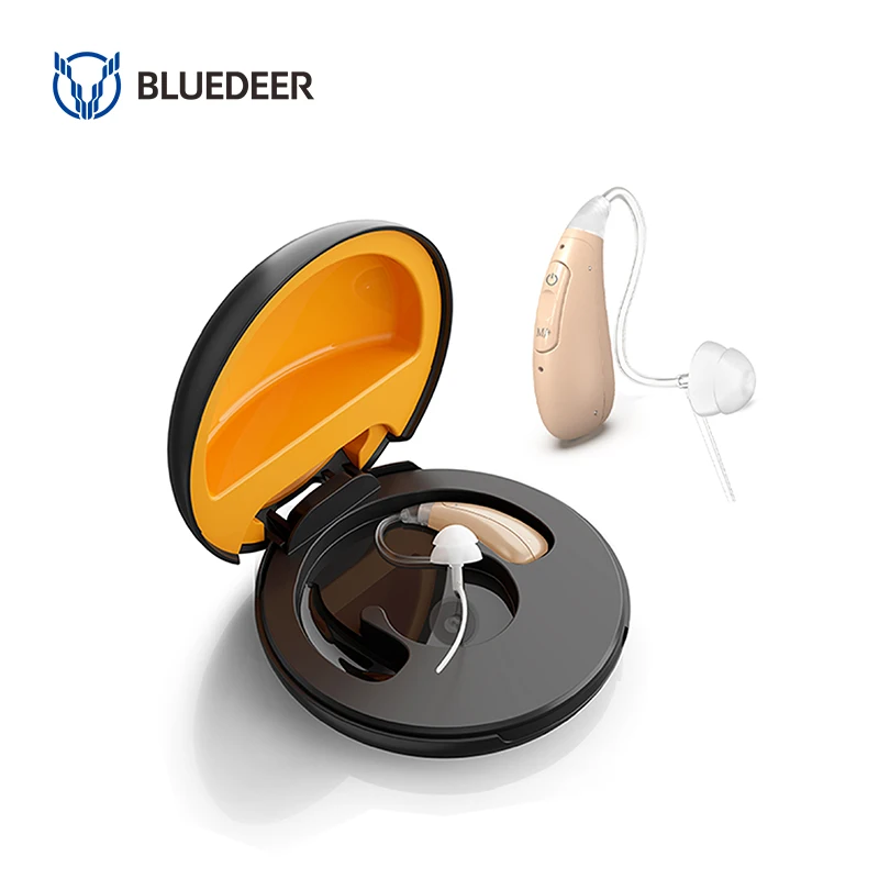 BTE Elder Care Equipment Behind the Ear Digital Mini Hearing Aid Earphone with BSCI CE RoHS
