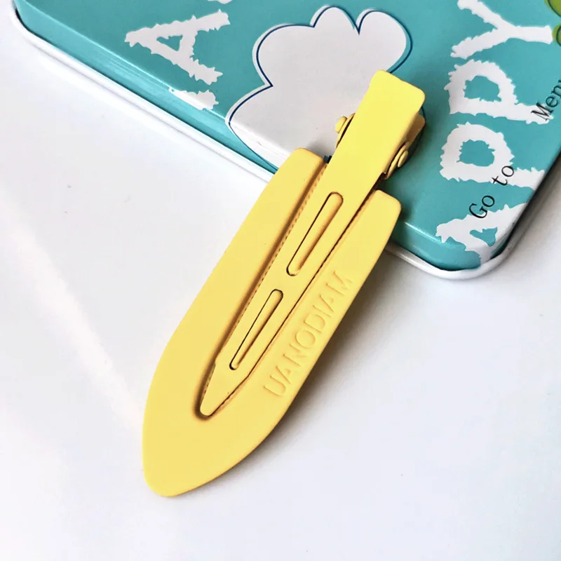 Wholesale Custom logo Daily Hairdressing 7cm Metal Hair Pins Gold Makeup No Crease Bend Creaseless Hair Clips Hairpins For Women