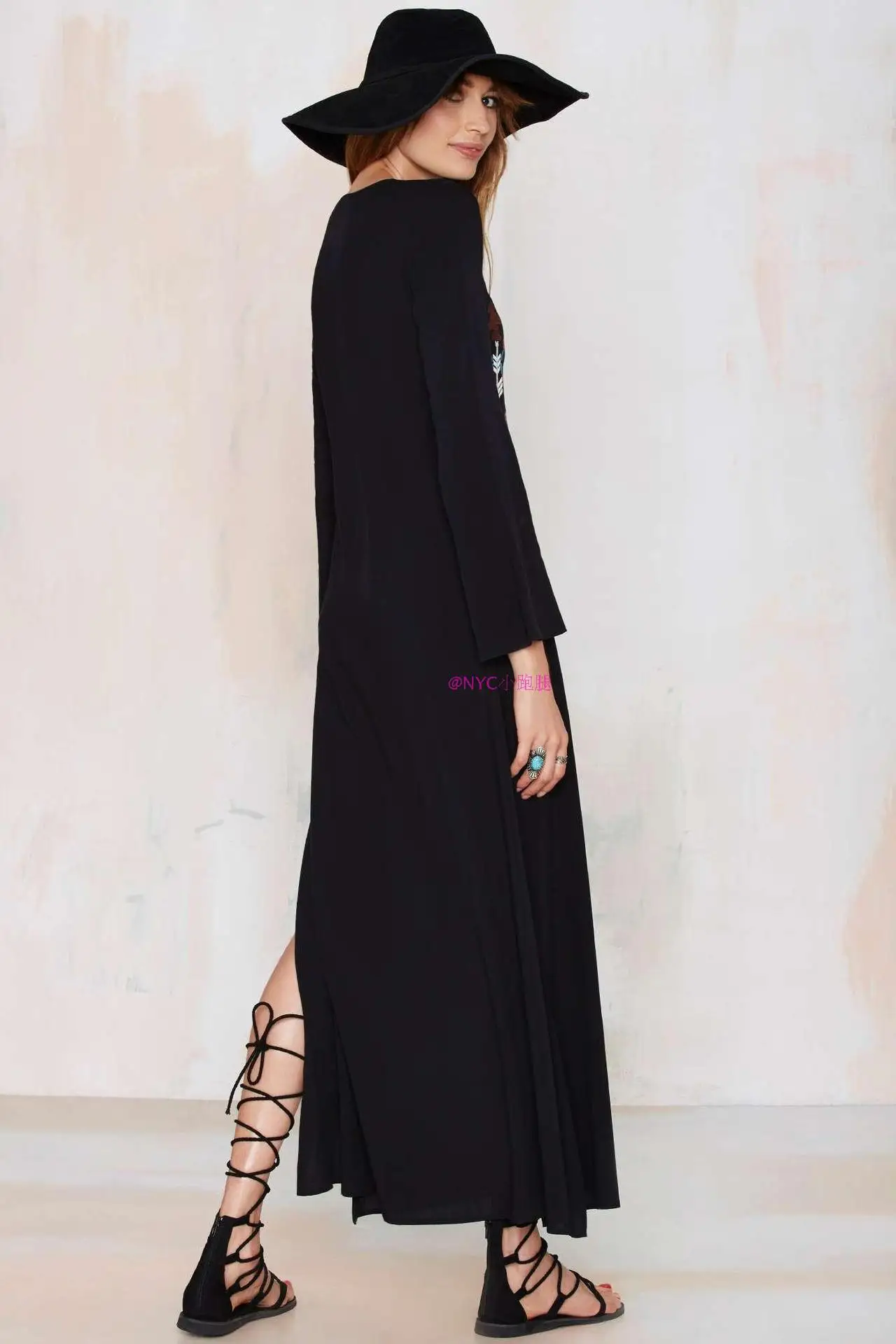 2021New free people этнический стиль хлопок и лен вышивка европейское платье повседневные платья плюс размер женские платья